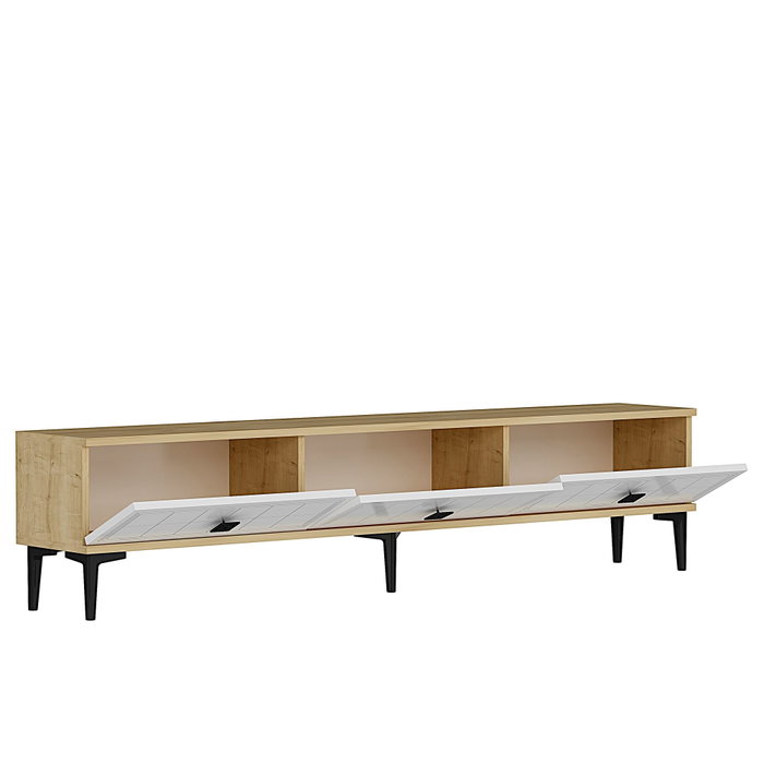 Hanah Home Yuka 180 Soporte para TV Roble Zafiro y Blanco
